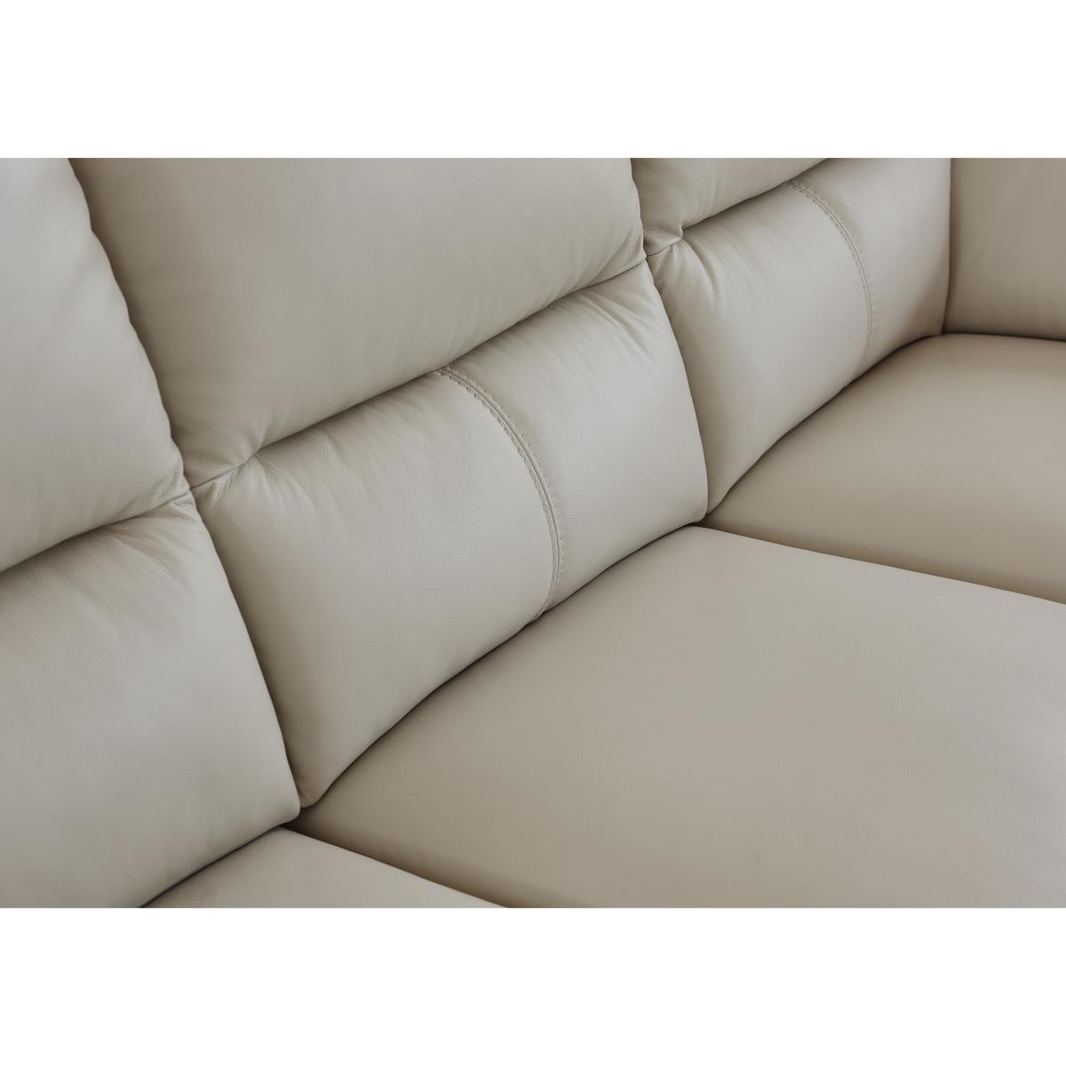 World of Leather - Zinc 3 Seater Leather Sofa - Beige – image 3