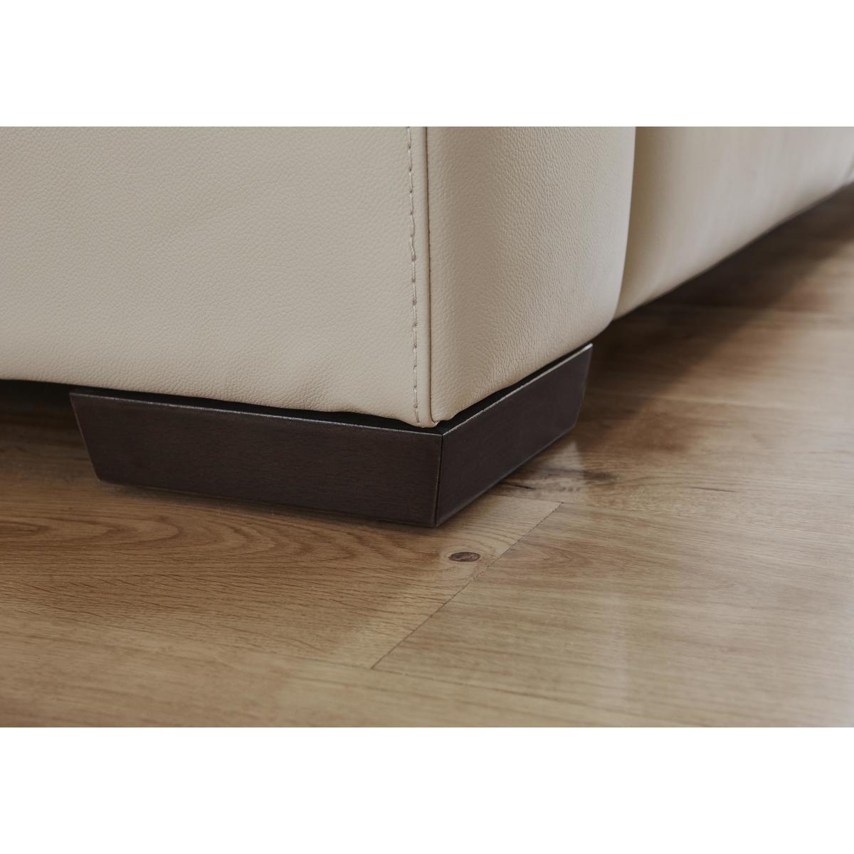 World of Leather - Zinc 3 Seater Leather Sofa - Beige – image 5