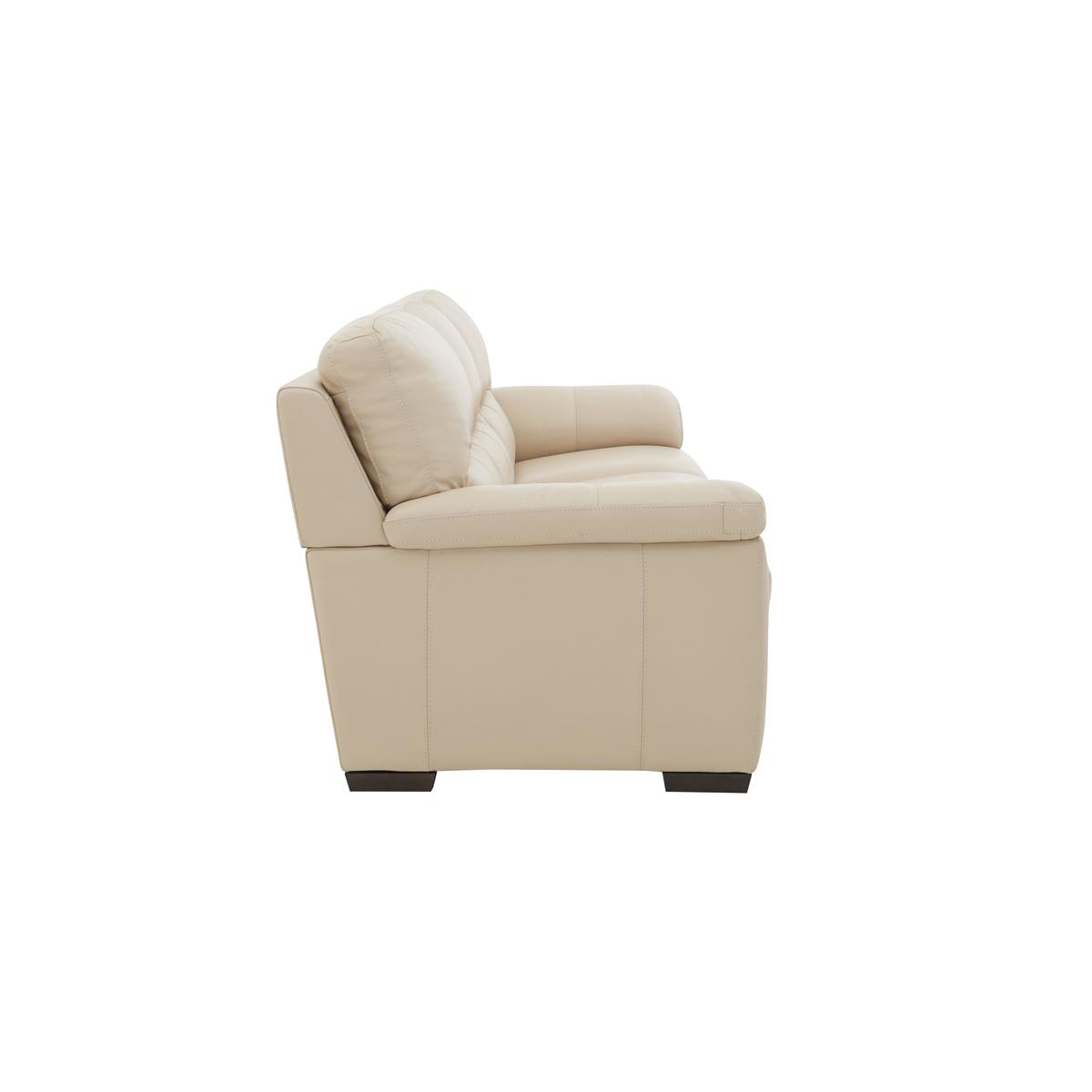 World of Leather - Zinc 3 Seater Leather Sofa - Beige – image 7