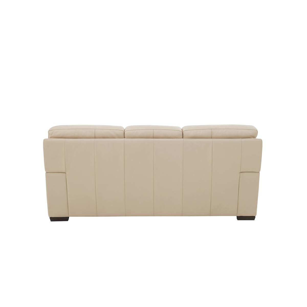 World of Leather - Zinc 3 Seater Leather Sofa - Beige – image 8
