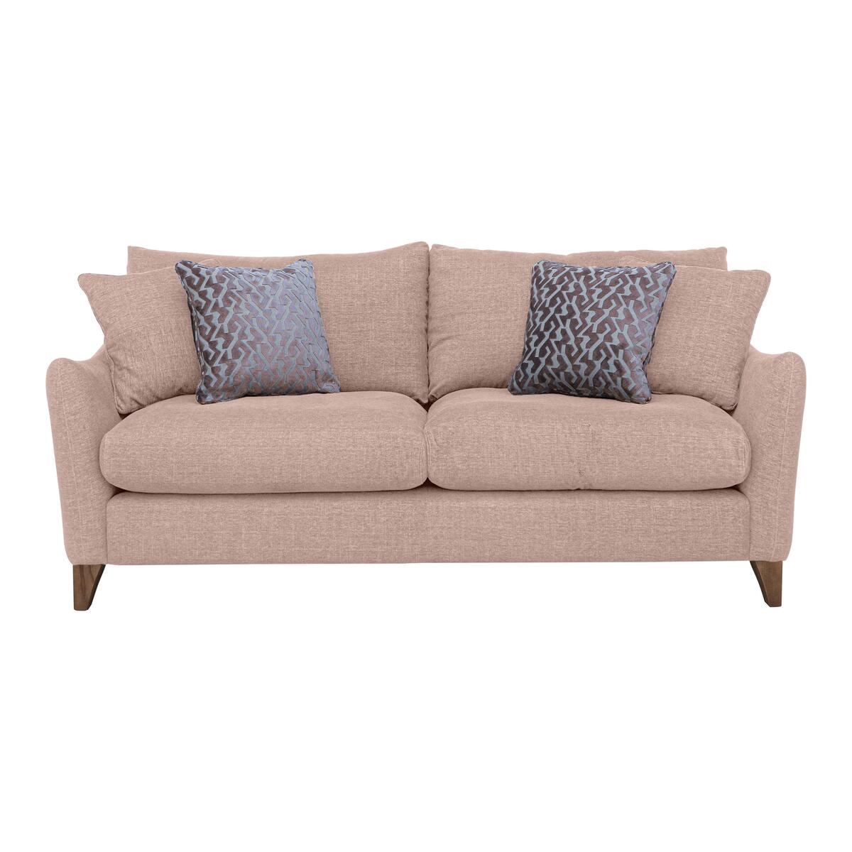 Marina Eco 3 Seater Fabric Sofa - Pink – image 1