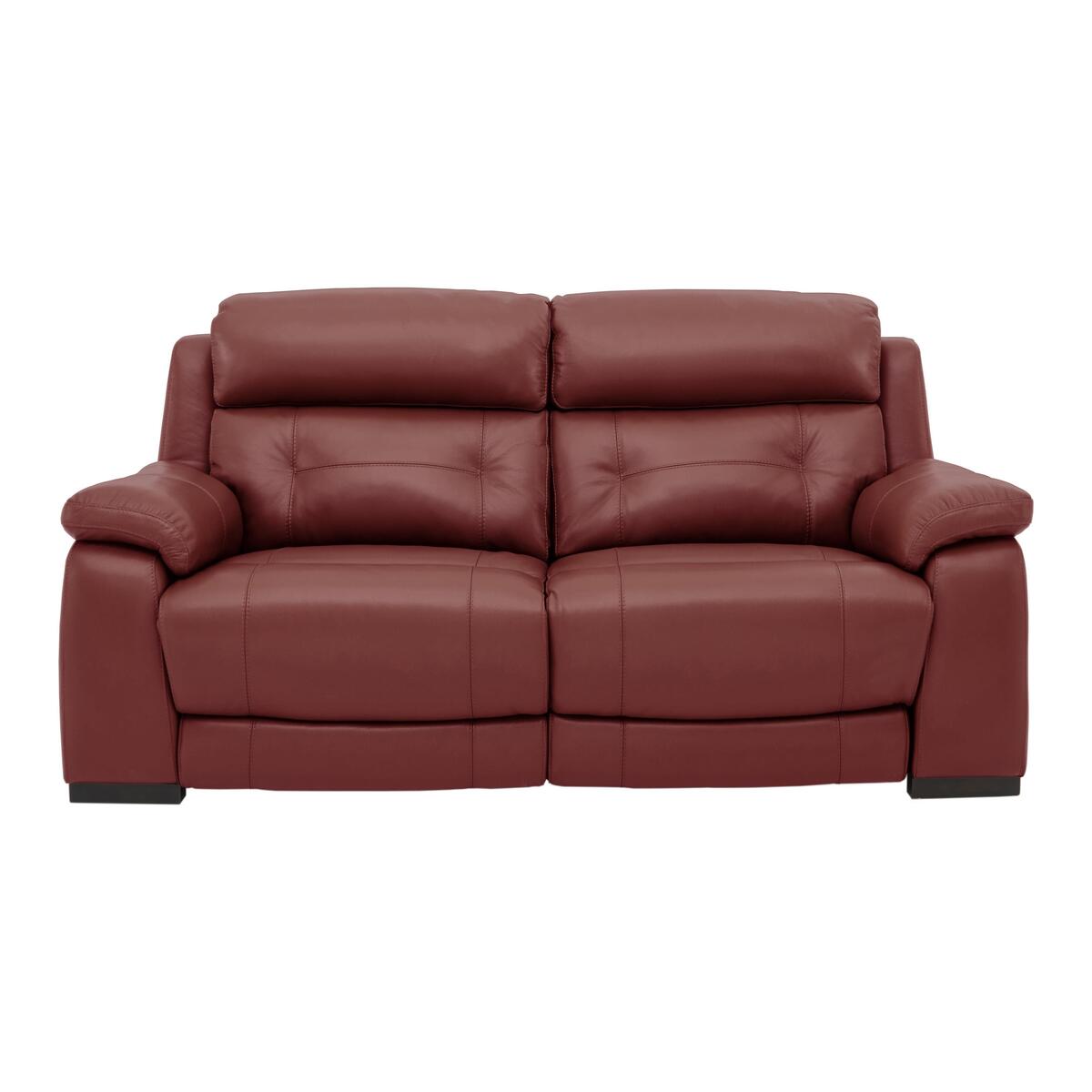 Ease 2 Seater Leather Recliner Sofa - Red – image 1