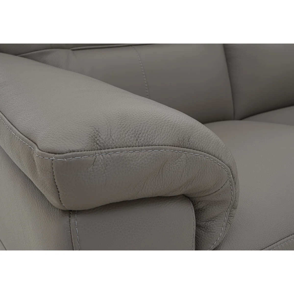 Serento Leather 2 Seater Sofa - Grey – image 2