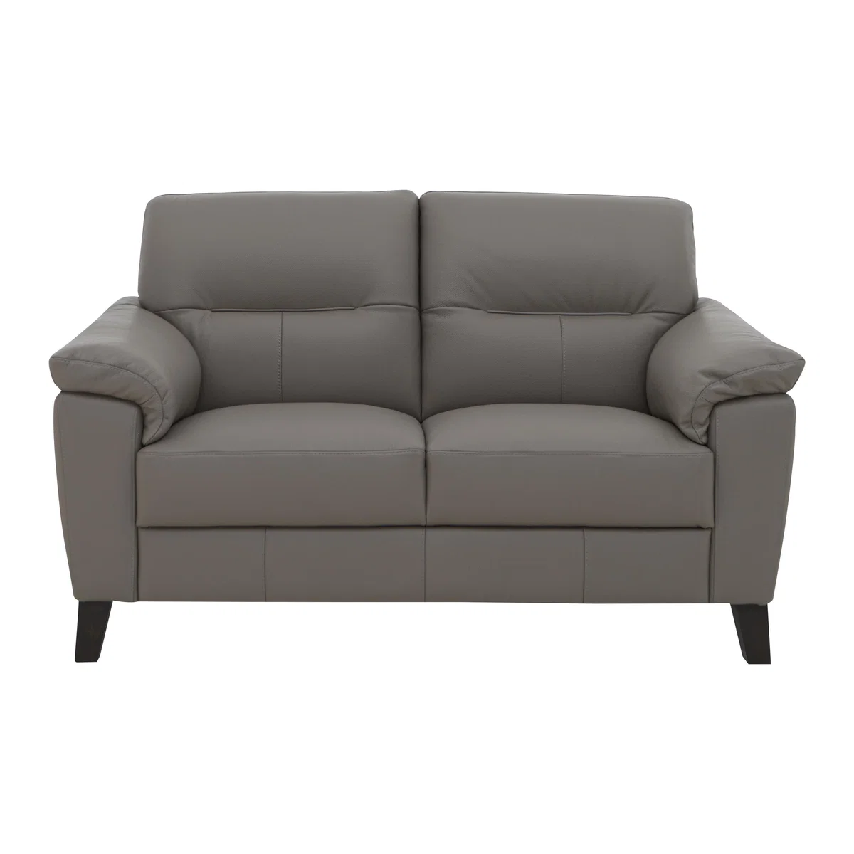 Serento Leather 2 Seater Sofa - Grey – image 1