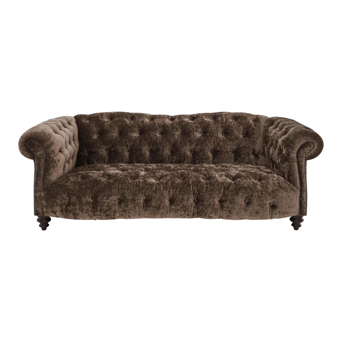 Tetrad - Southwood 3 Seater Velvet Sofa - Brown – image 1