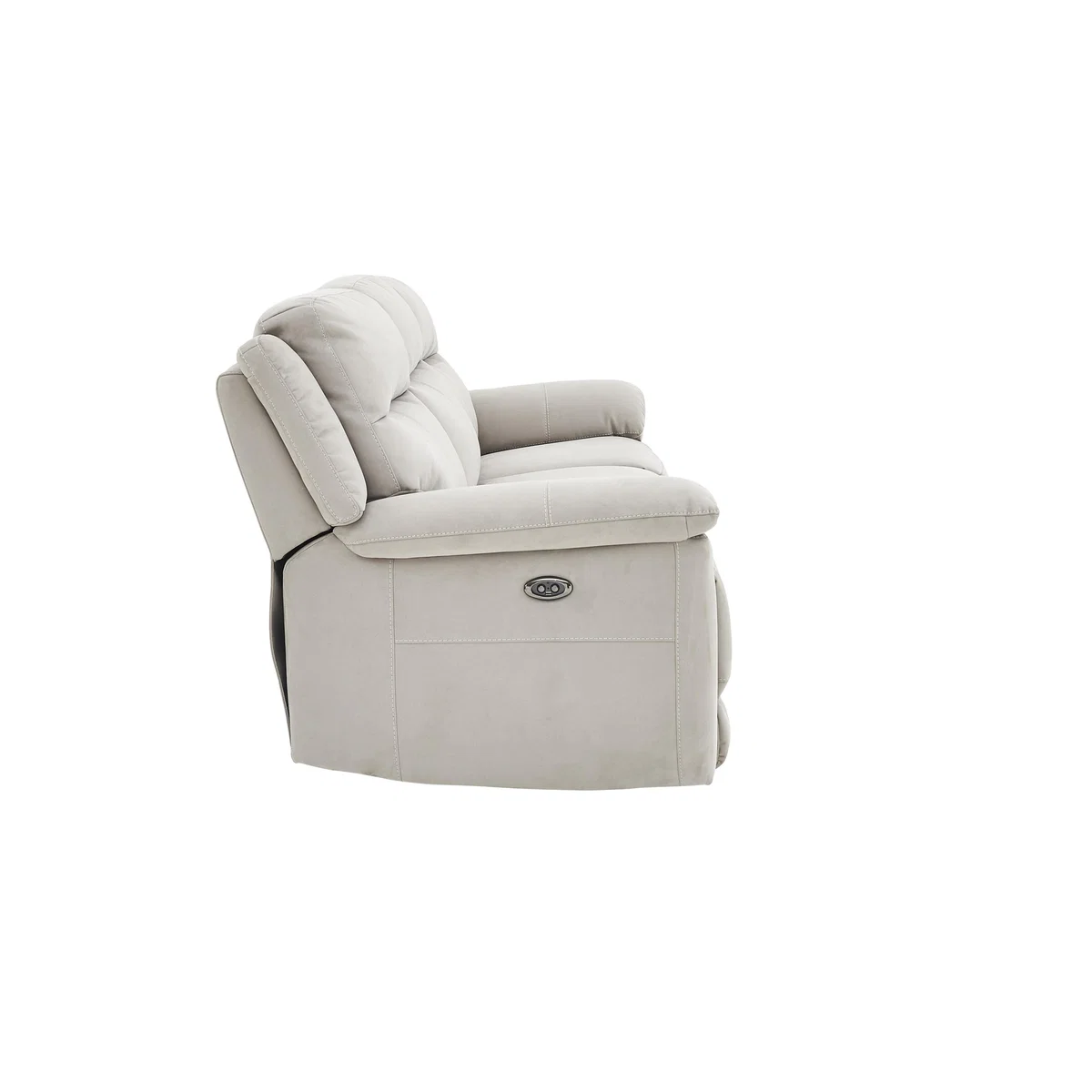 Touch 3 Seater Fabric Manual Recliner Sofa - Grey - By Furniture Village – image 5