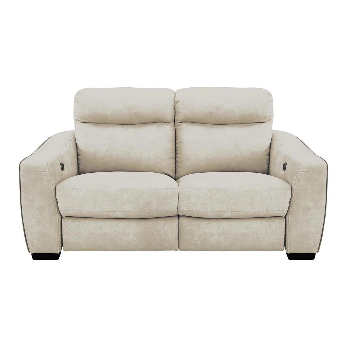 Cressida 2 Seater Fabric Recliner Sofa - Beige
