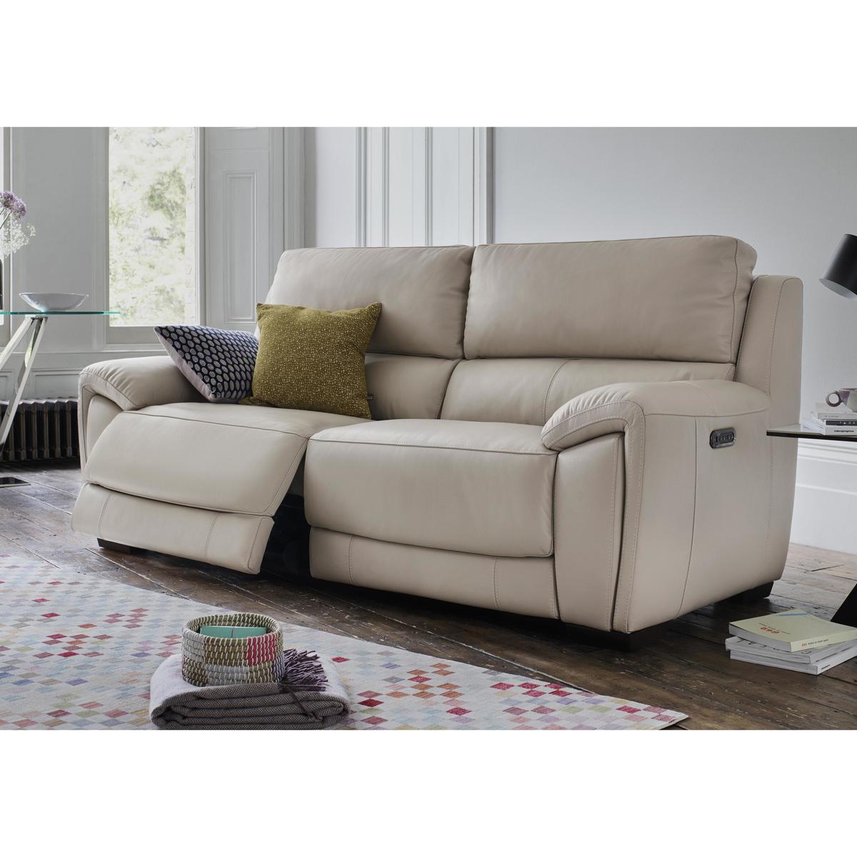 World of Leather - Relax Station Lazy 3 Seater Leather Power Recliner Sofa – image 2