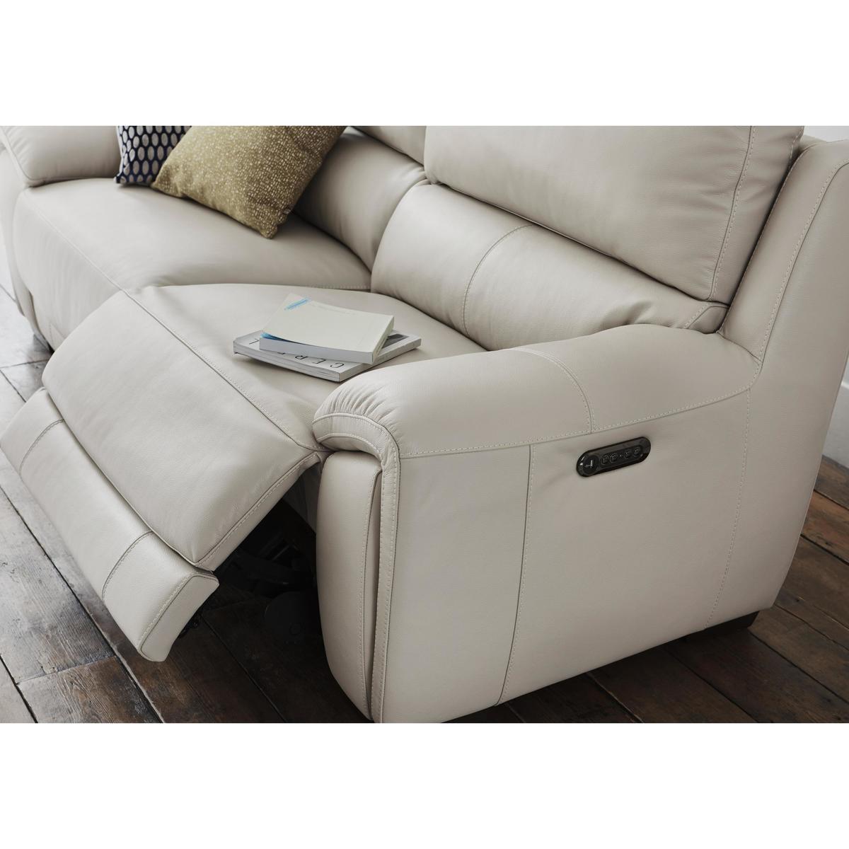 World of Leather - Relax Station Lazy 3 Seater Leather Power Recliner Sofa – image 6