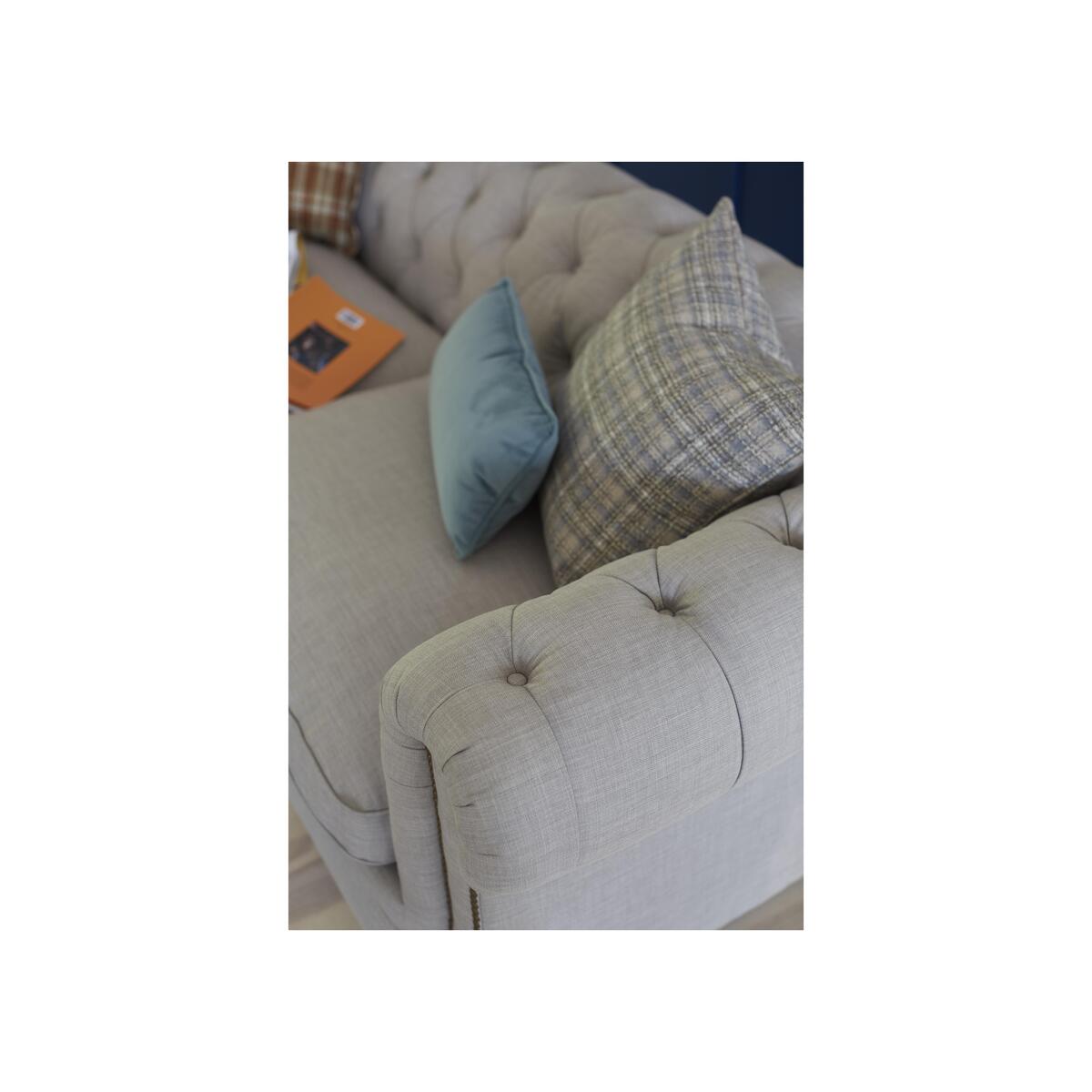 Alexander and James - New England Newport 4 Seater Fabric Sofa - Brown – image 3