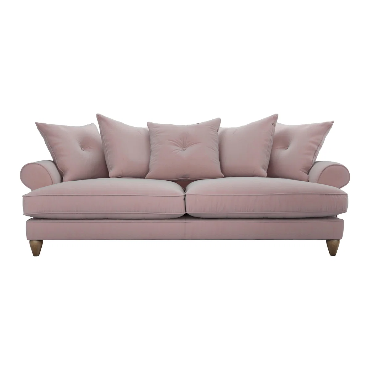 The Lounge Co. - Bronwyn 4 Seater Fabric Scatter Back Sofa - Pink – image 1
