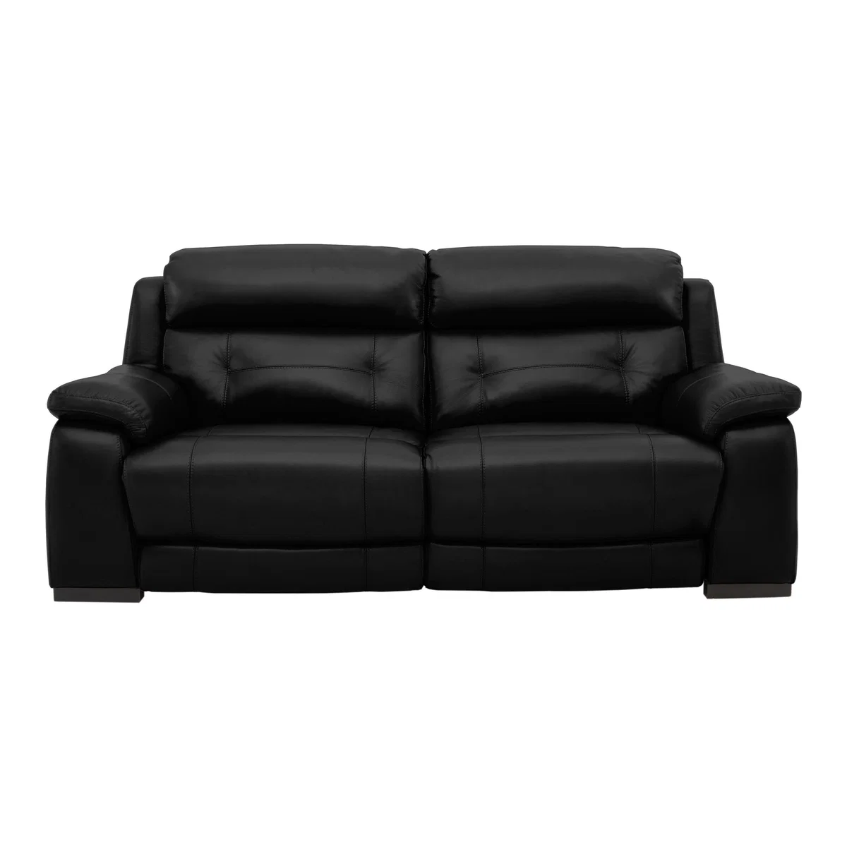 Ease 3 Seater Leather Recliner Sofa - Black - By Furniture Village – image 1