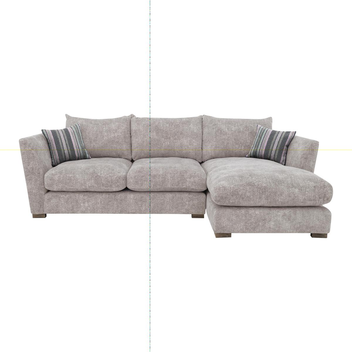 Nautical Small 3 Seater Classic Back Chaise Sofa