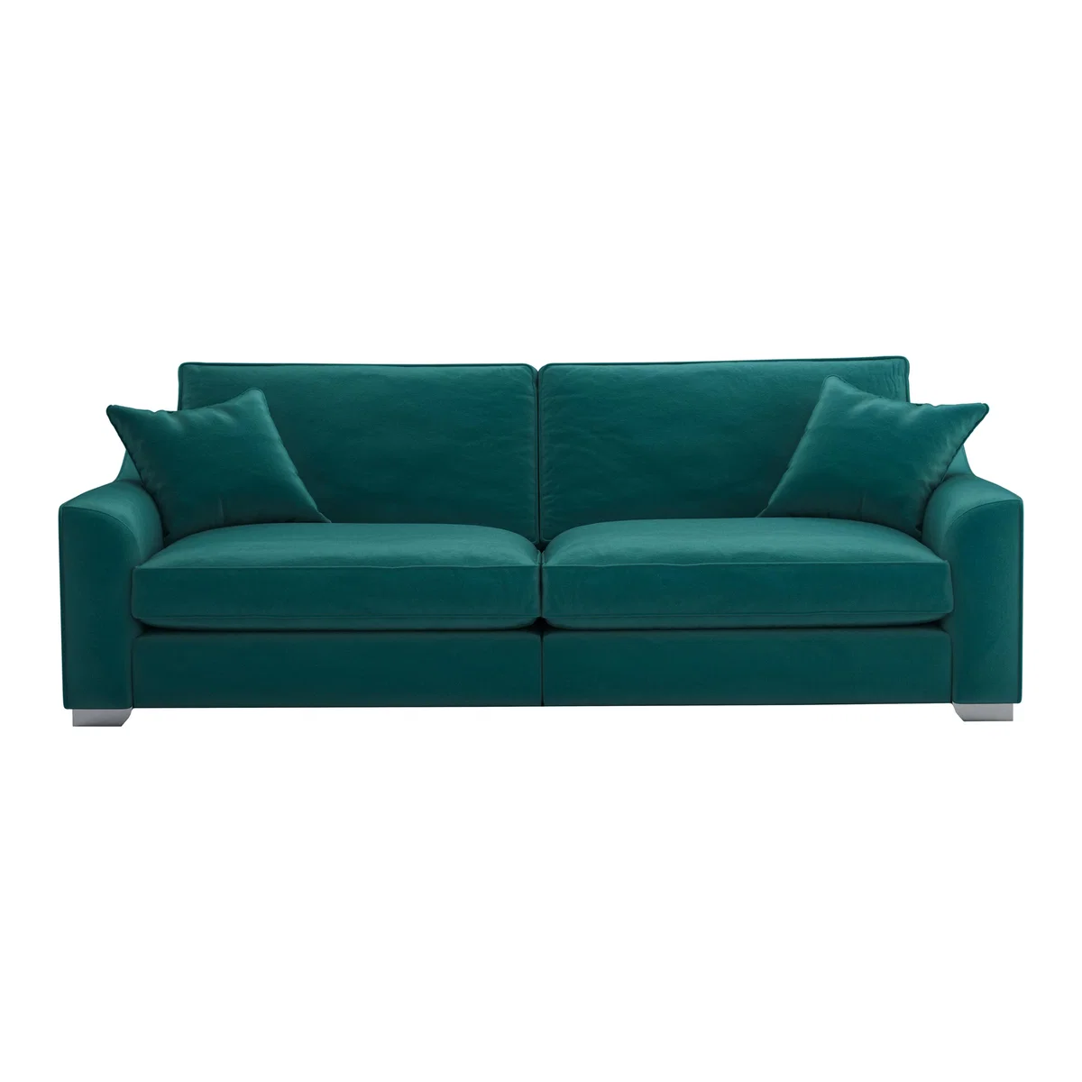 The Lounge Co. - Isobel 4 Seater Fabric Sofa - Teal – image 1