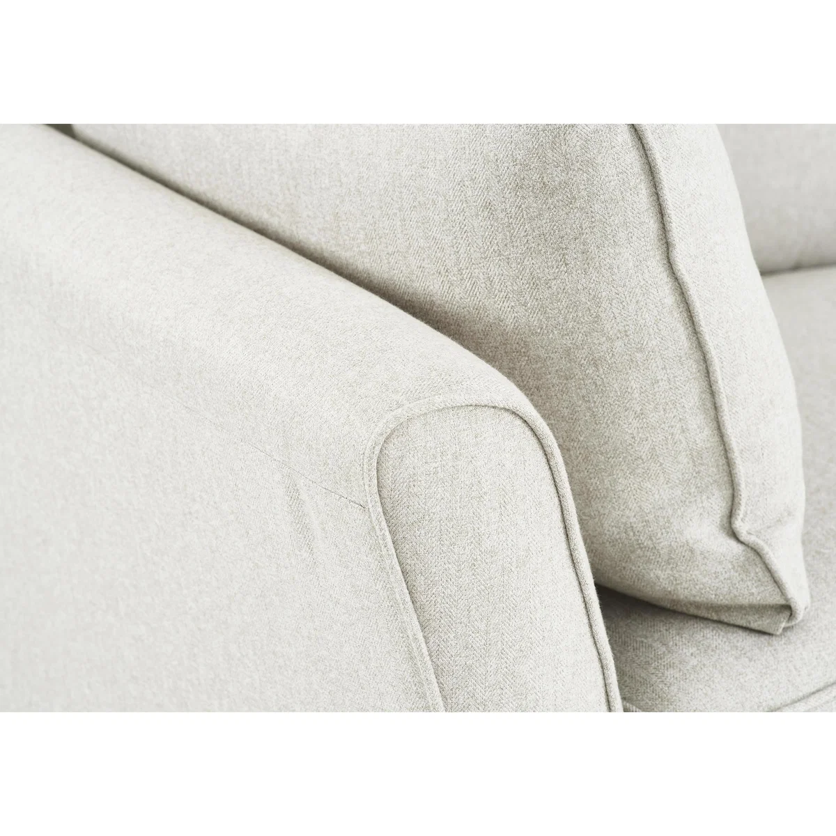 High Street Bond Street 3 Seater Fabric Sofa - Cream - By Furniture Village – image 7