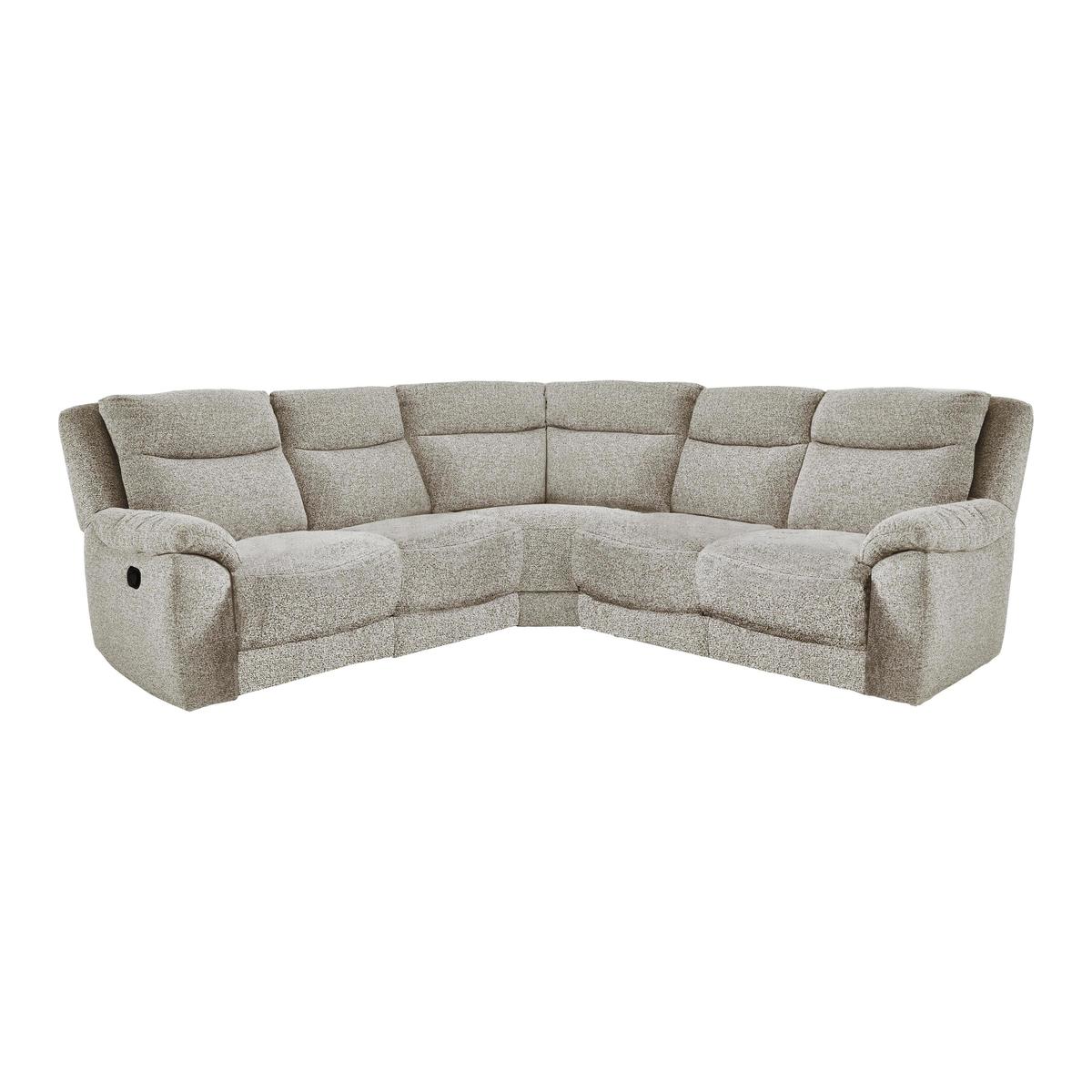 Bounce Fabric Corner Sofa - Beige - By Furniture Village – image 1