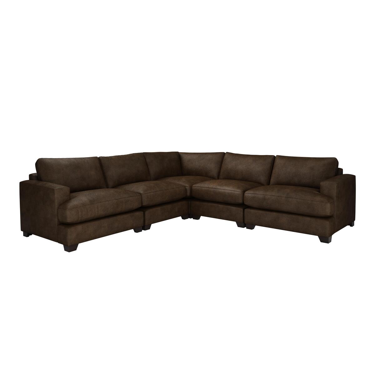 The Lounge Co. - Lorrie Large Leather Corner Sofa - Grey – image 3