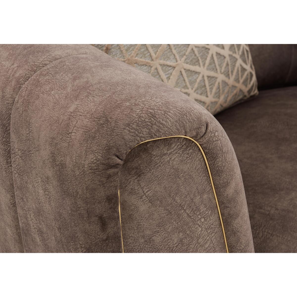 Ariana 2 Seater Classic Back Fabric Sofa - Grey – image 2