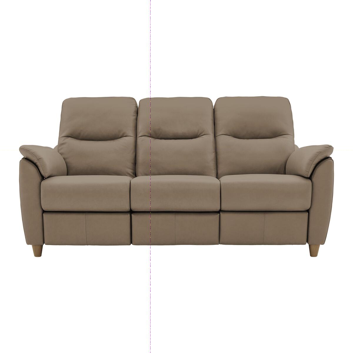 G Plan - Spencer 3 Seater Leather Power Recliner Sofa - Beige