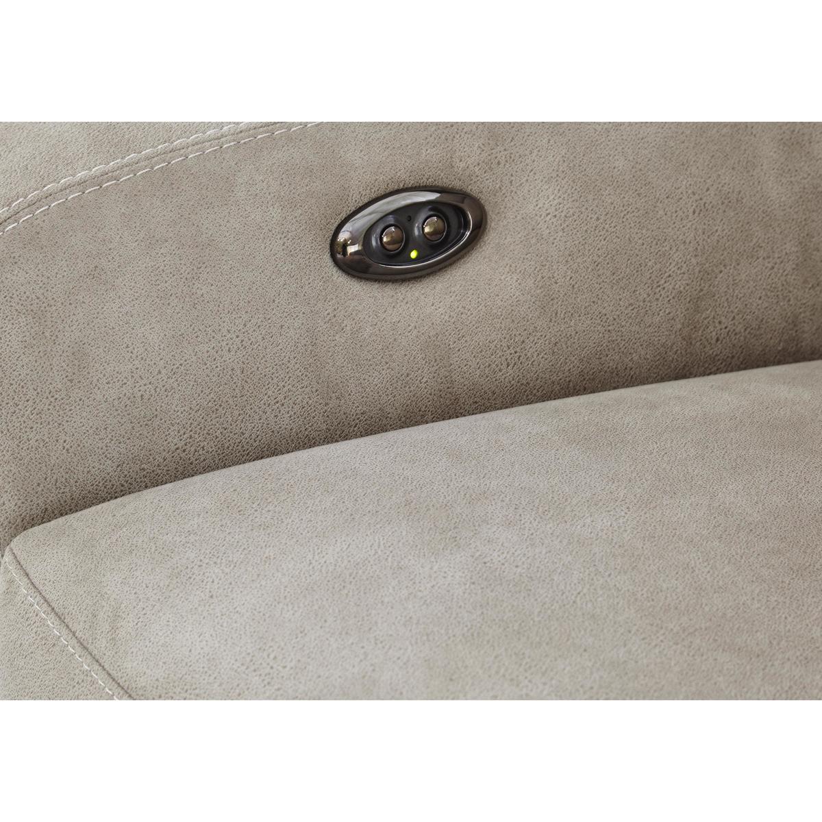 Cressida 3 Seater Fabric Recliner Sofa - Beige - By Furniture Village – image 3