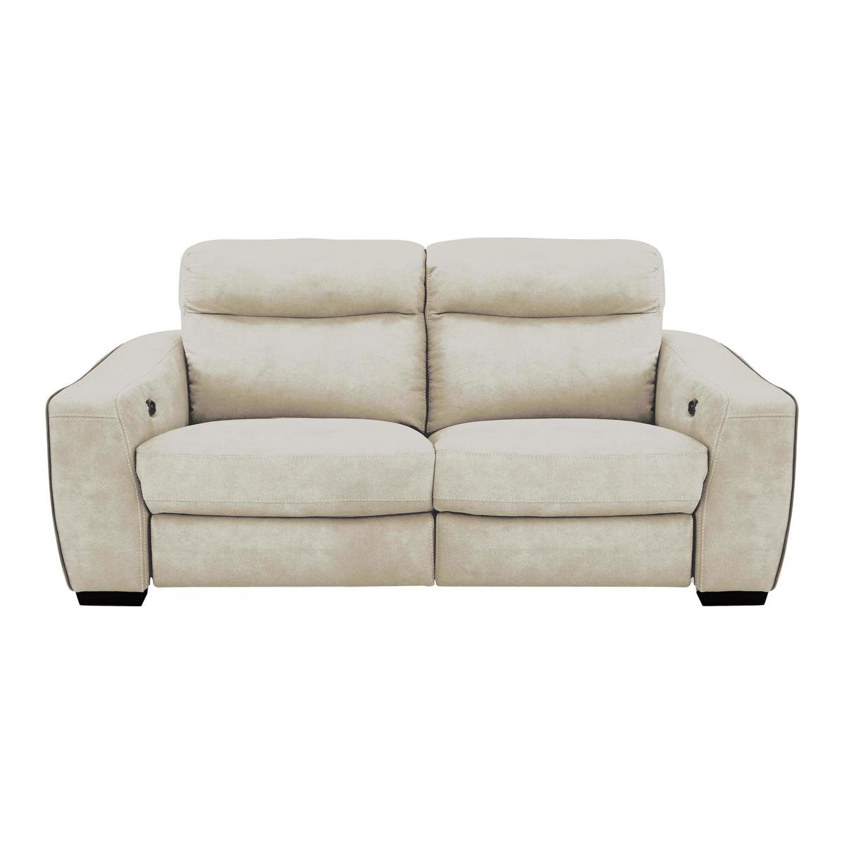 Cressida 3 Seater Fabric Recliner Sofa - Beige - By Furniture Village – image 1