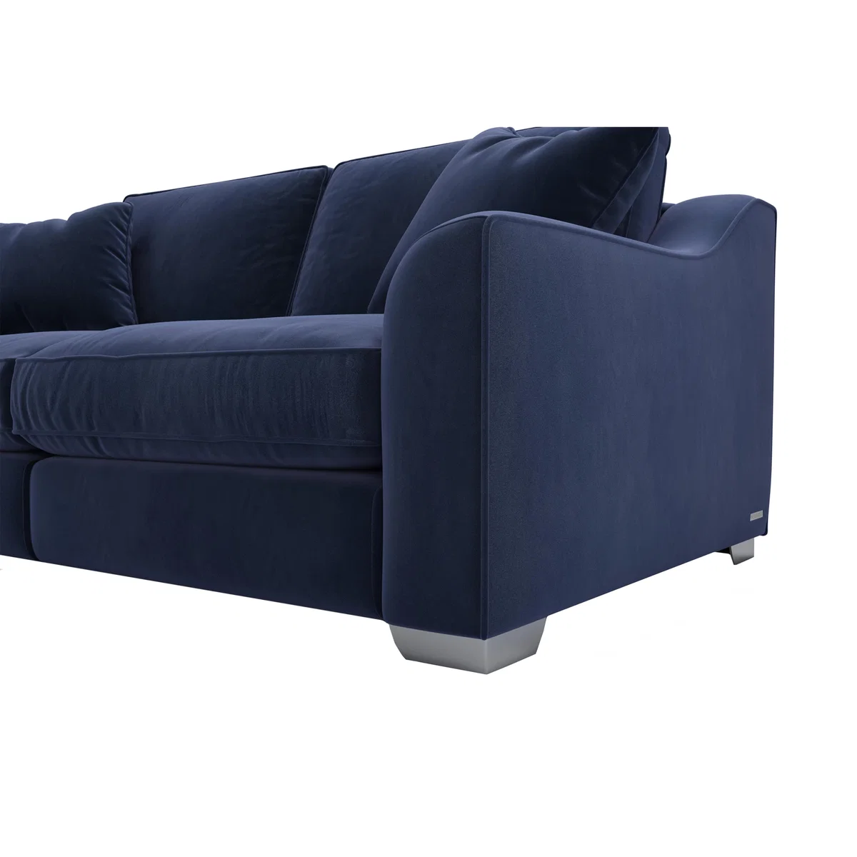 The Lounge Co. - Isobel 3 Seater Fabric Sofa - Silver – image 3