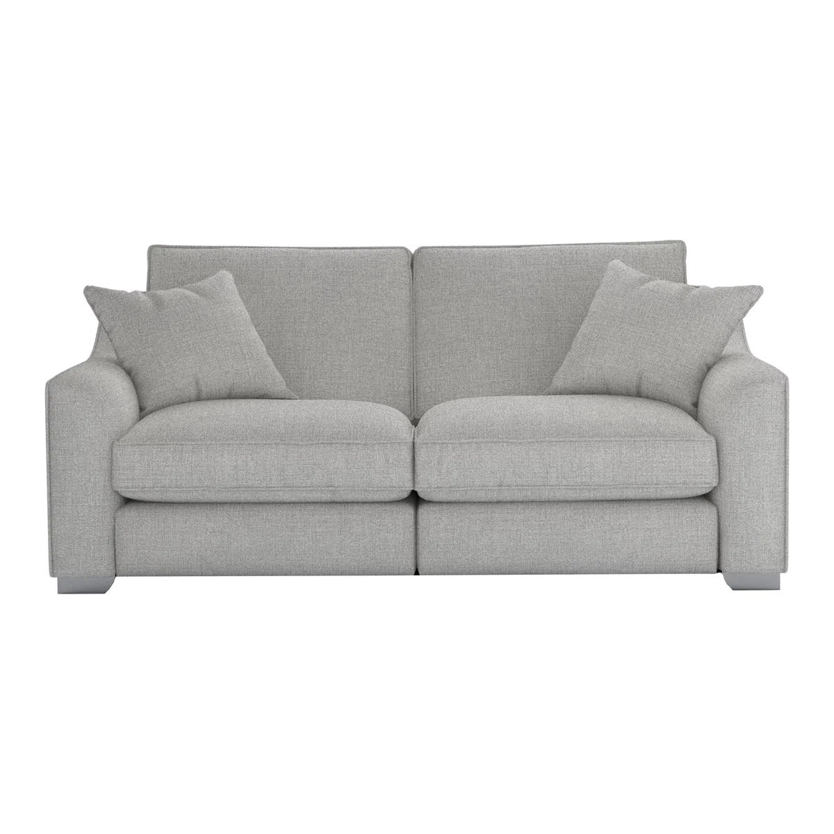 The Lounge Co. - Isobel 3 Seater Fabric Sofa - Silver – image 1