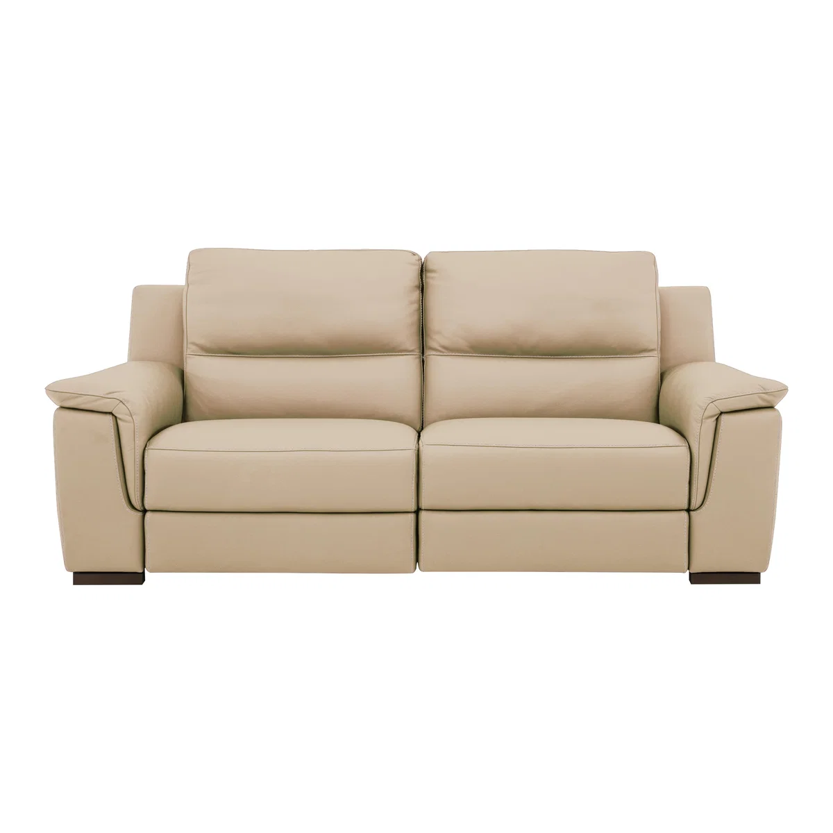 Nicoletti - Alto 3 Seater Leather Recliner Sofa - Beige
