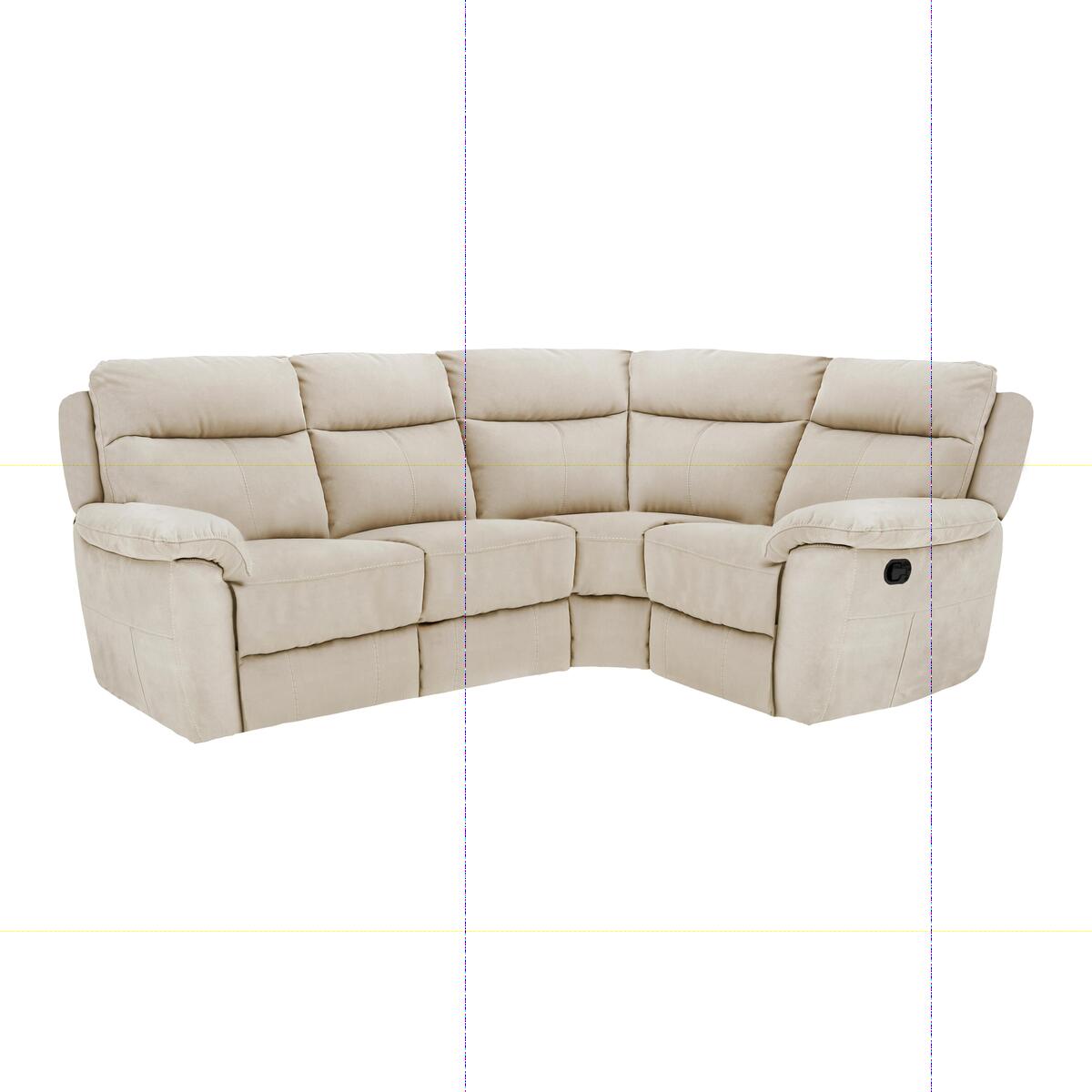 Snug Compact Fabric Corner Sofa
