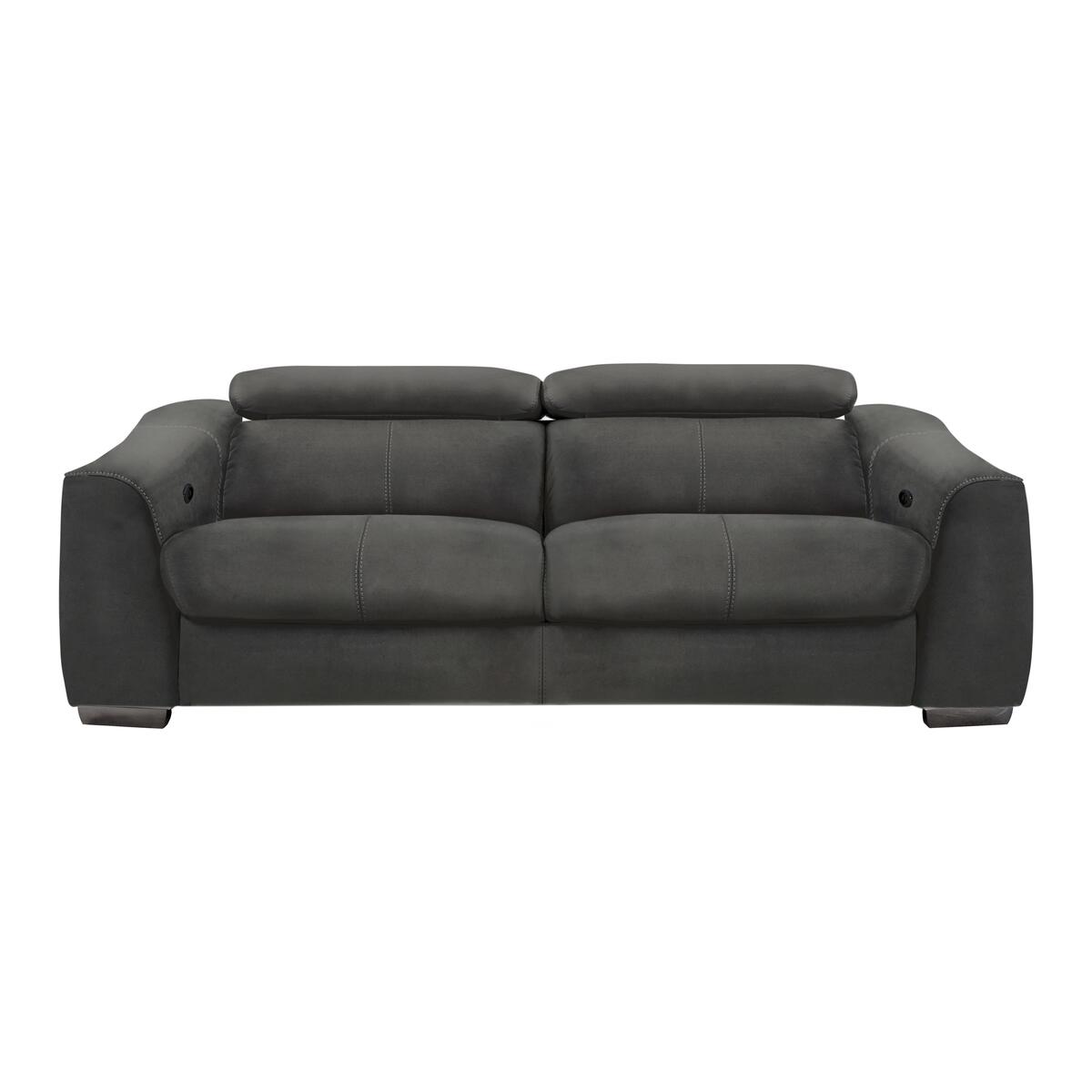 Elixir 3 Seater Fabric Power Recliner Sofa - Grey