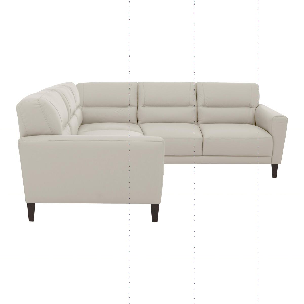 Versano Leather Corner Sofa - Grey – image 1