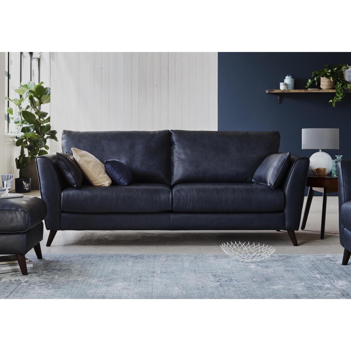 Oceano 3 Seater Leather Sofa - Green – image 2