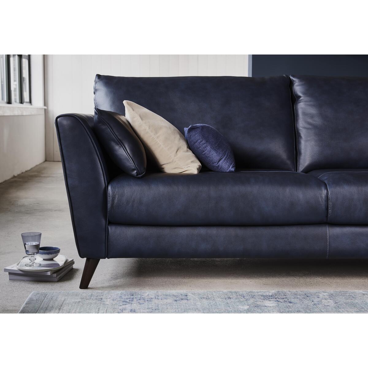 Oceano 3 Seater Leather Sofa - Green – image 3