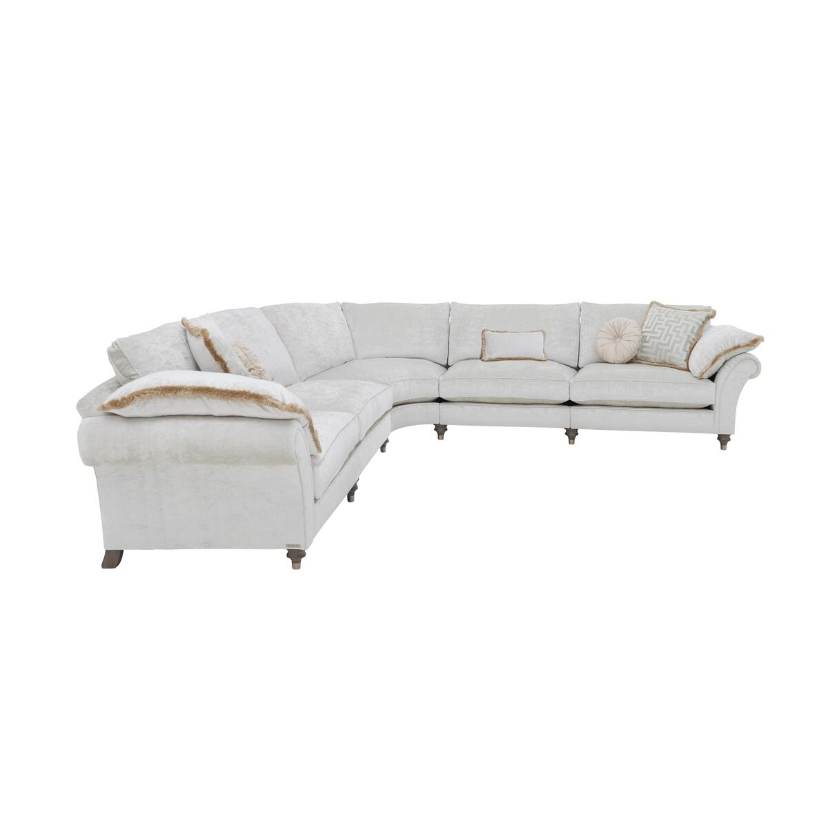 Duresta - Princeton Large Fabric Corner Sofa - Blue – image 5