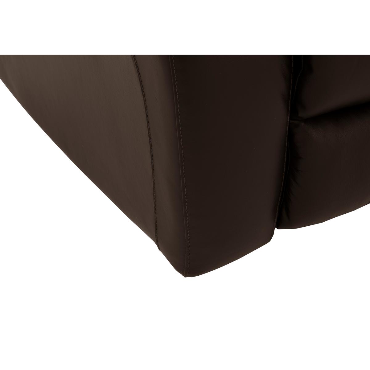 Moreno SD Leather Manual Recliner Corner Sofa - Black - By Furniture Village – image 3