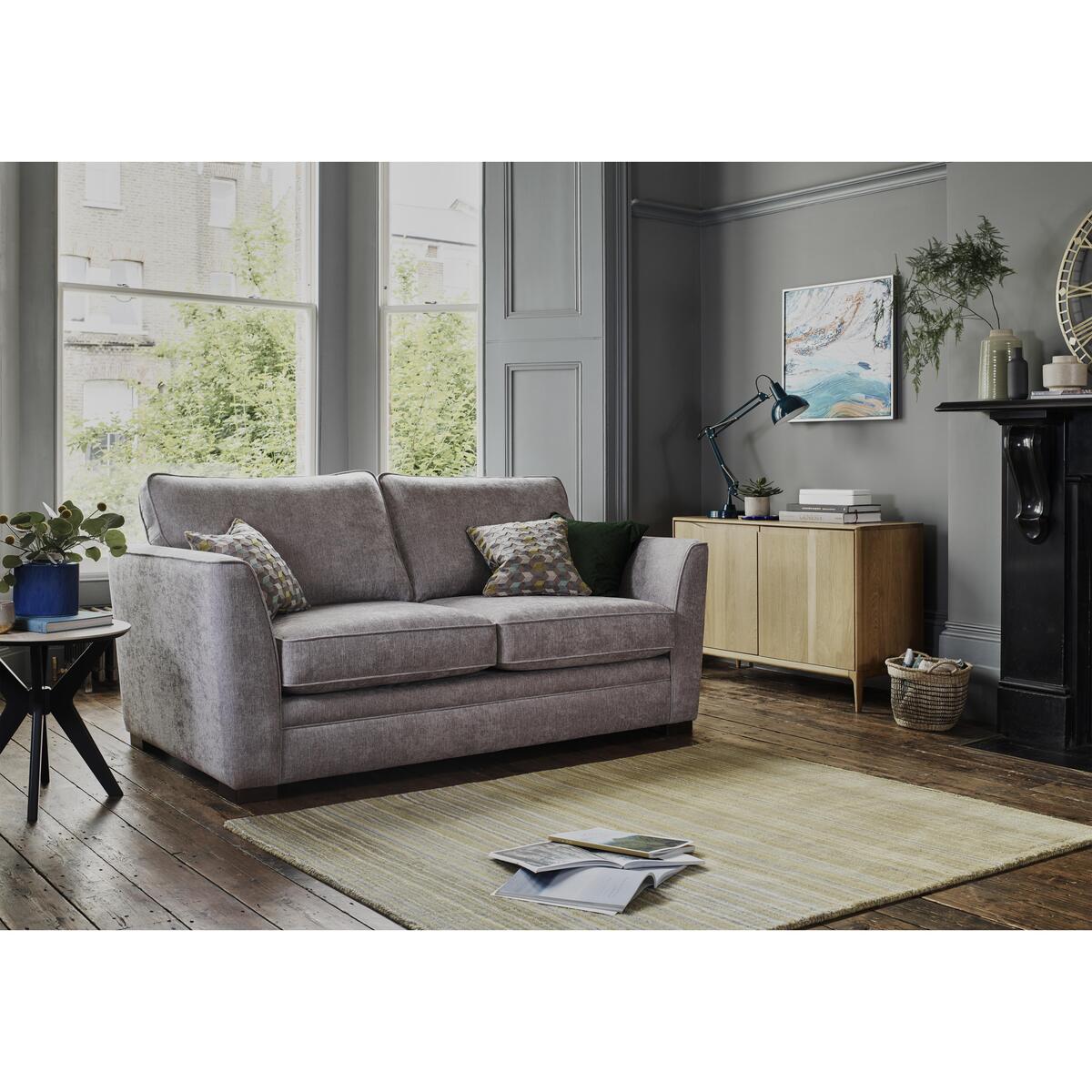 The Delight 3 Seater Classic Back Fabric Sofa - Mink – image 2