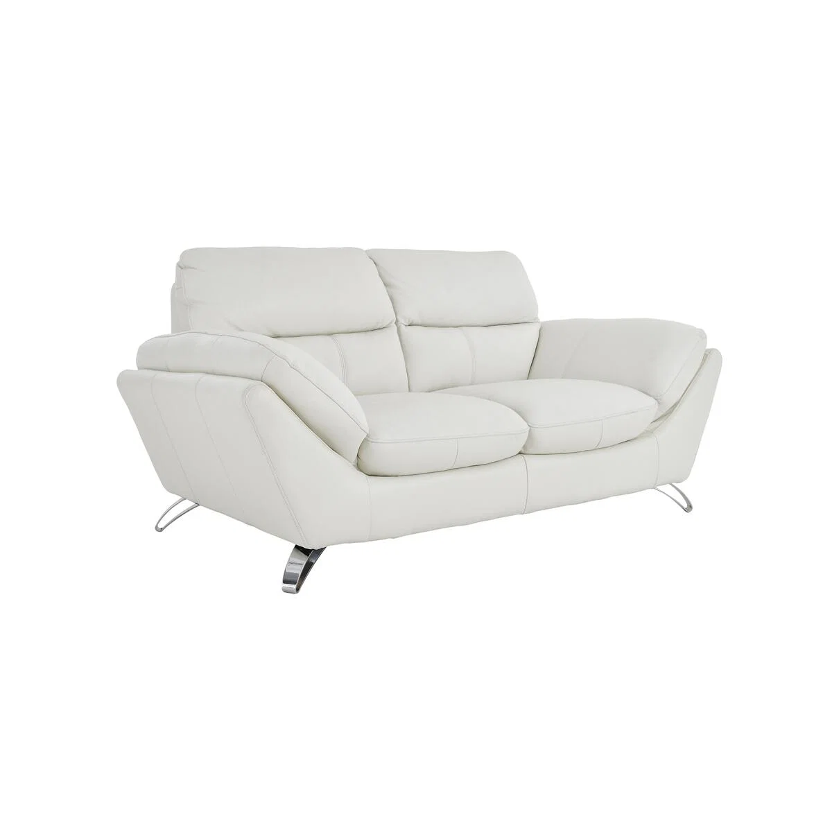 Salvador 2 Seater Leather Sofa - White – image 3
