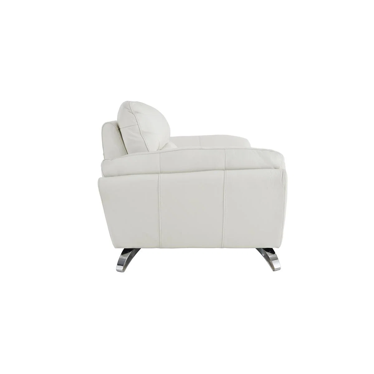 Salvador 2 Seater Leather Sofa - White – image 4