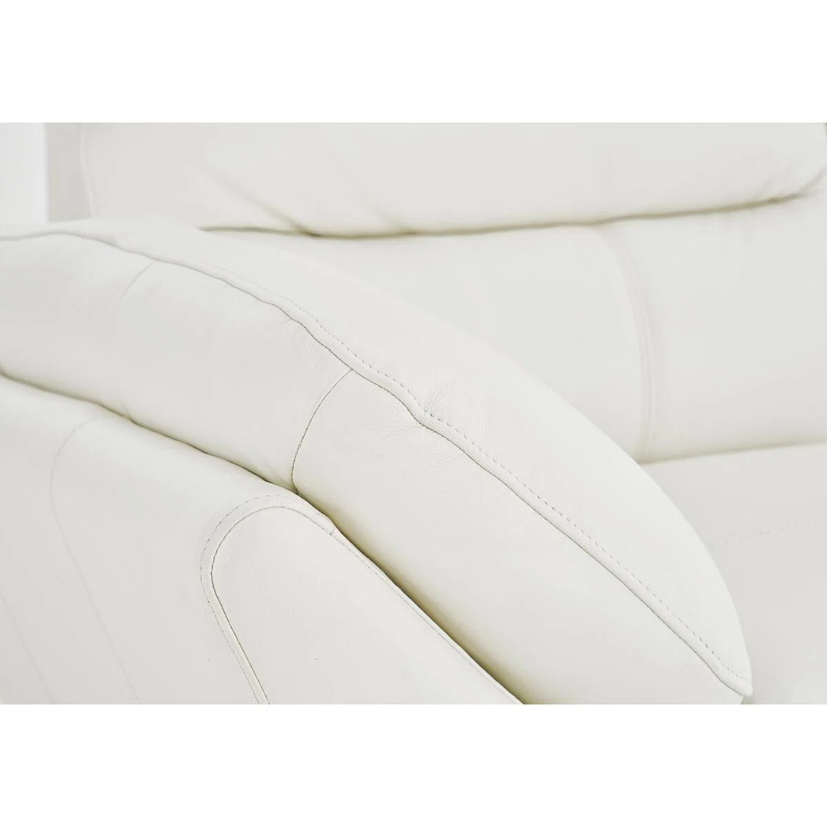 Salvador 2 Seater Leather Sofa - White – image 6
