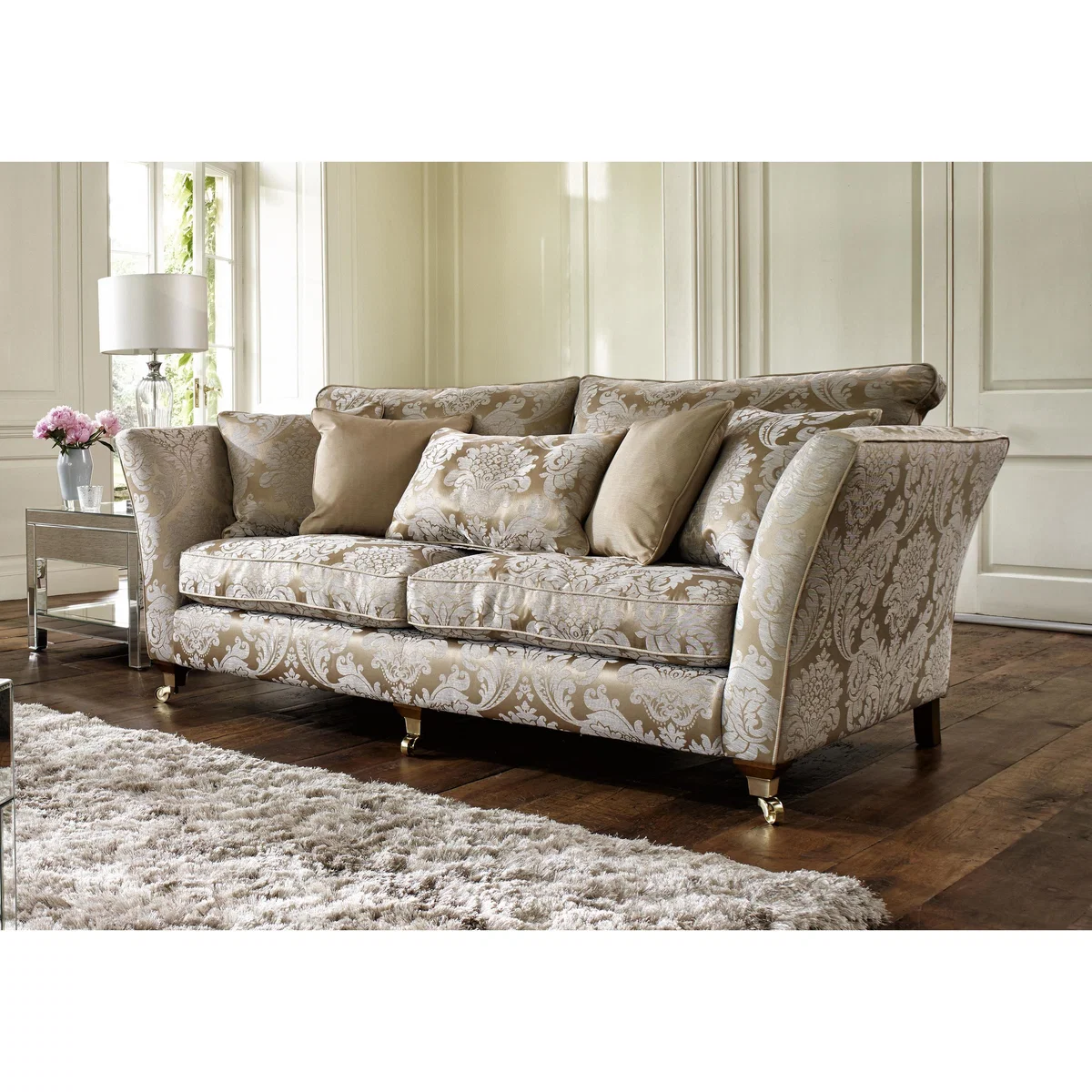 Vantage 3 Seater Fabric Sofa - Beige - By Furniture Village – image 3