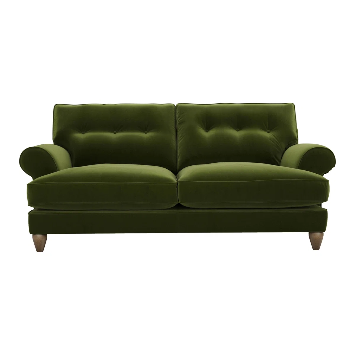 The Lounge Co. - Bronwyn 3 Seater Fabric Classic Back Sofa - Green – image 1