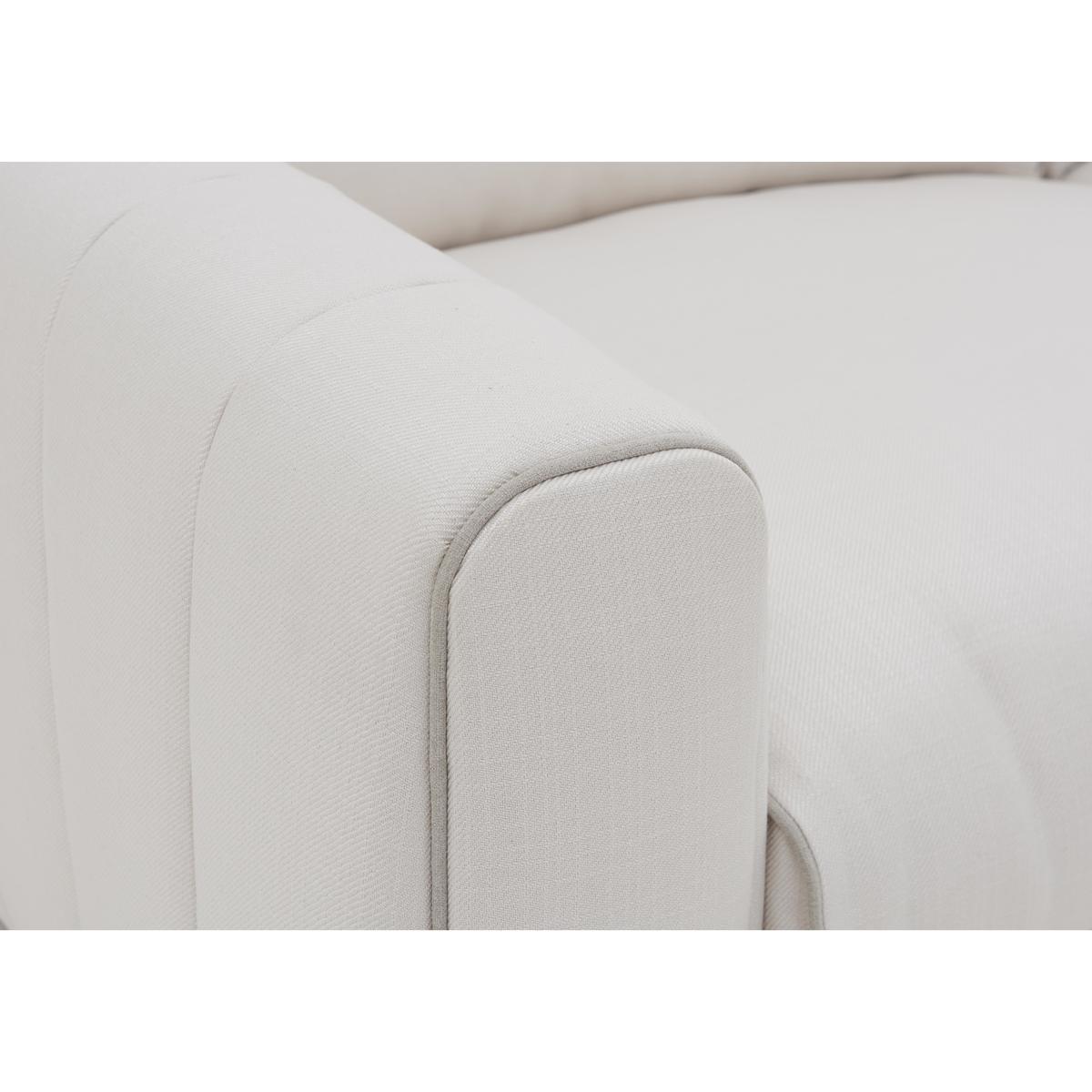 Kamille 4 Seater Fabric Classic Back Sofa - White - By Furniture Village – image 3
