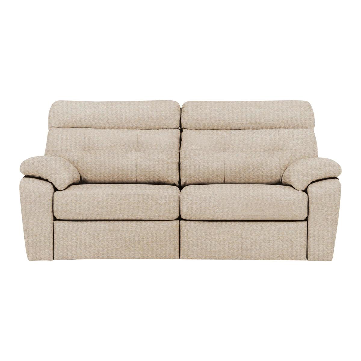 G Plan - Miller 3 Seater Fabric Manual Recliner Sofa - Beige – image 1