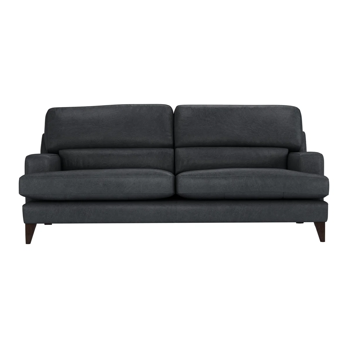 The Lounge Co. - Romilly 4 Seater Leather Sofa - Grey – image 1