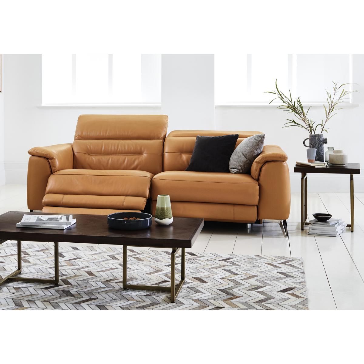 World of Leather - Sanza 3 Seater Leather Power Recliner Sofa with Power Headrests – image 2