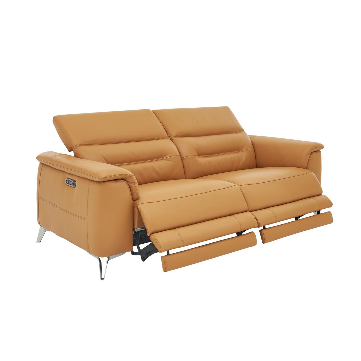 World of Leather - Sanza 3 Seater Leather Power Recliner Sofa with Power Headrests – image 4