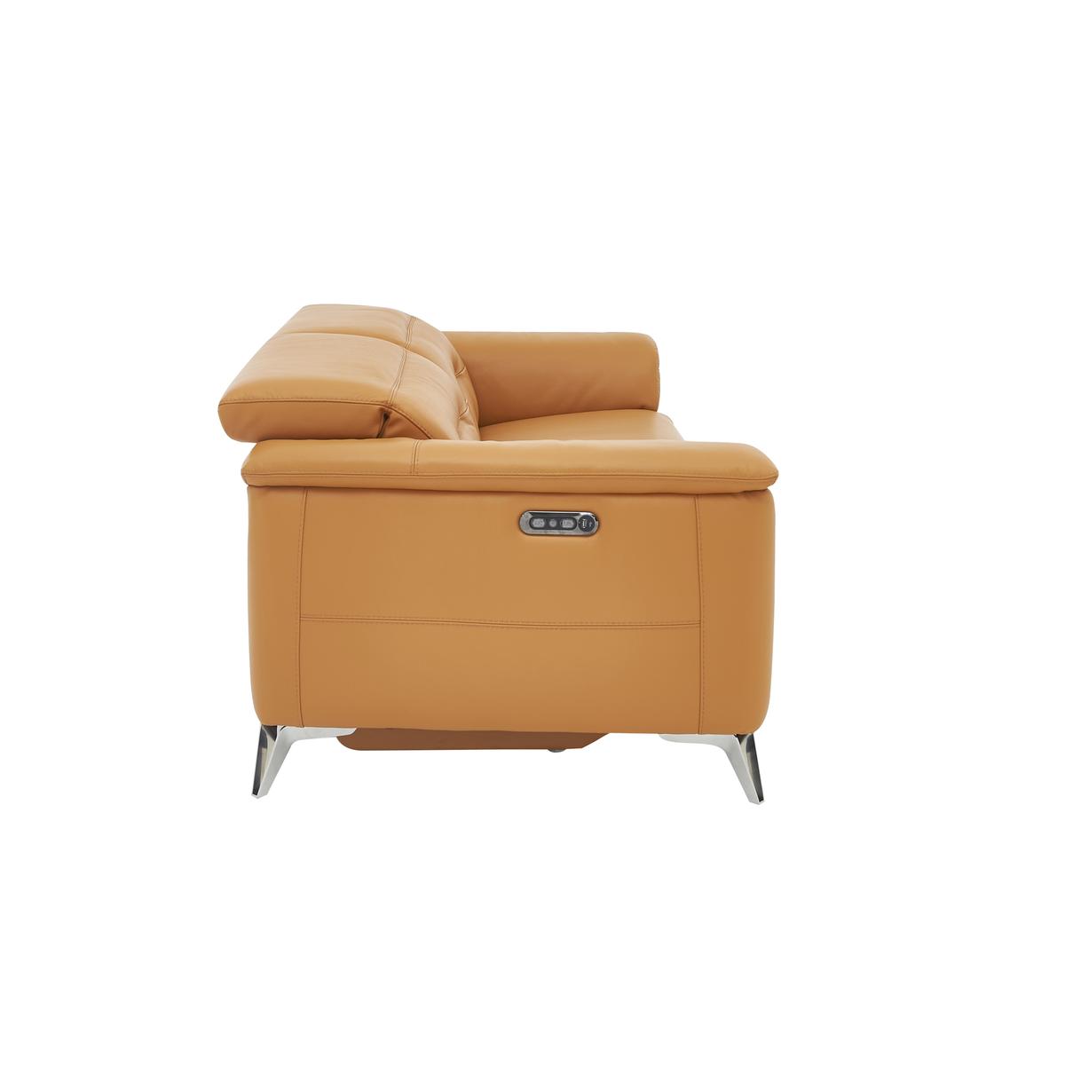 World of Leather - Sanza 3 Seater Leather Power Recliner Sofa with Power Headrests – image 5