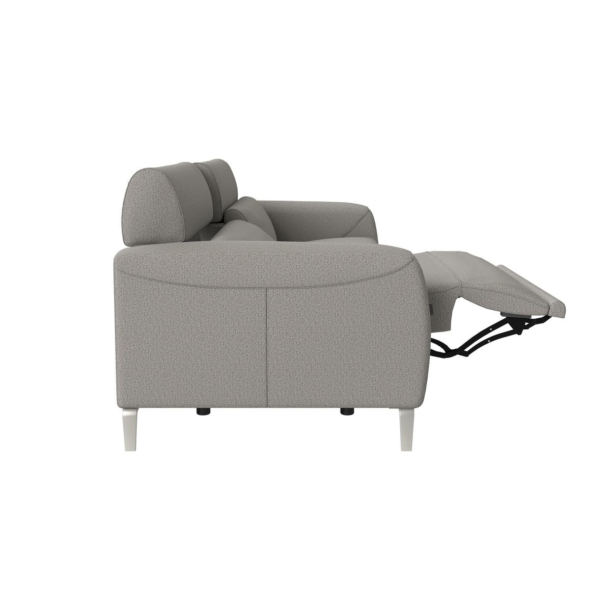 Nicoletti - Lusso 3 Seater Fabric Power Recliner Sofa with Power Headrests – image 3