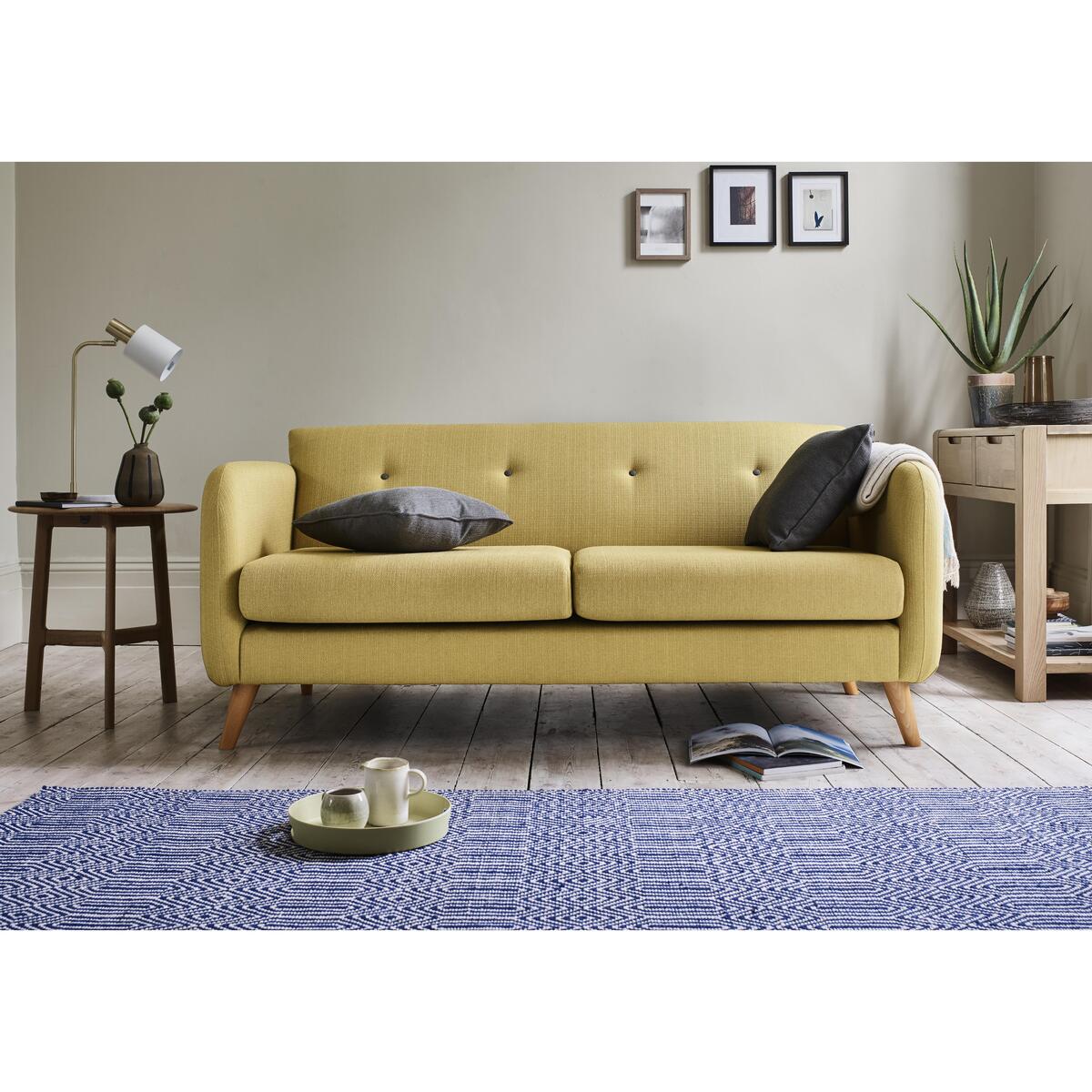 Garrison Lane 3 Seater Fabric Sofa - Grey – image 2