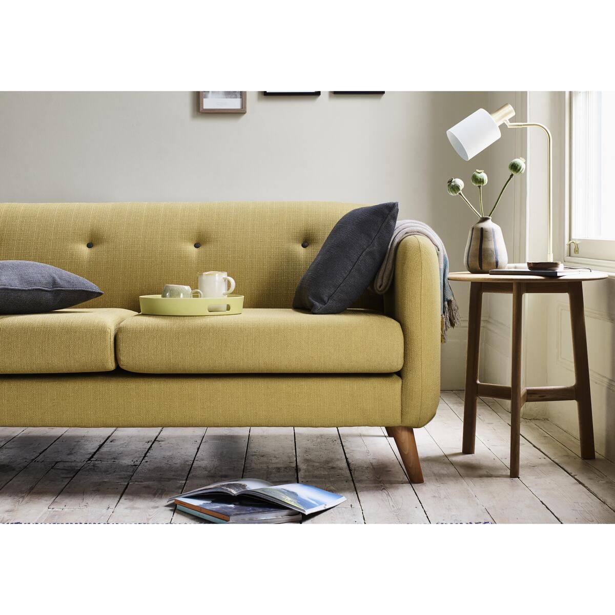 Garrison Lane 3 Seater Fabric Sofa - Grey – image 3